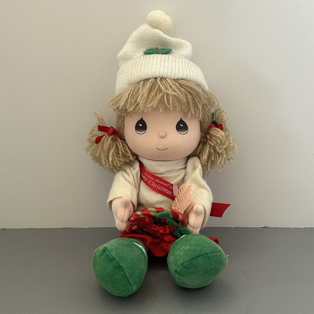 1989 Precious Moments Applause Doll Christmas Edition Missy Vintage